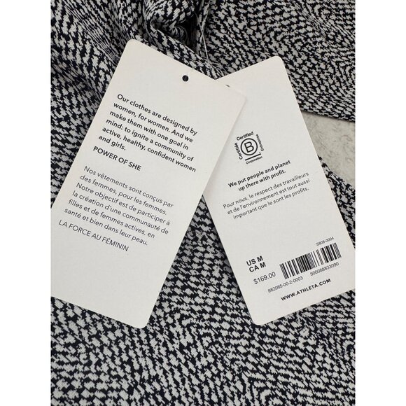 ATHLETA DELANCEY SKYLINE GRAY DRESS FULLY LINED & SIDE POCKETS - MEDIUM - Picture 4 of 10